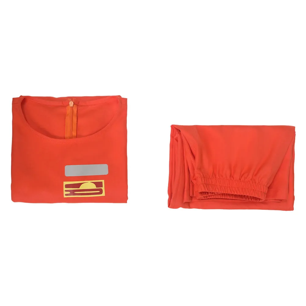 Lethal Company Game Orange Protective Suit Cosplay Costume