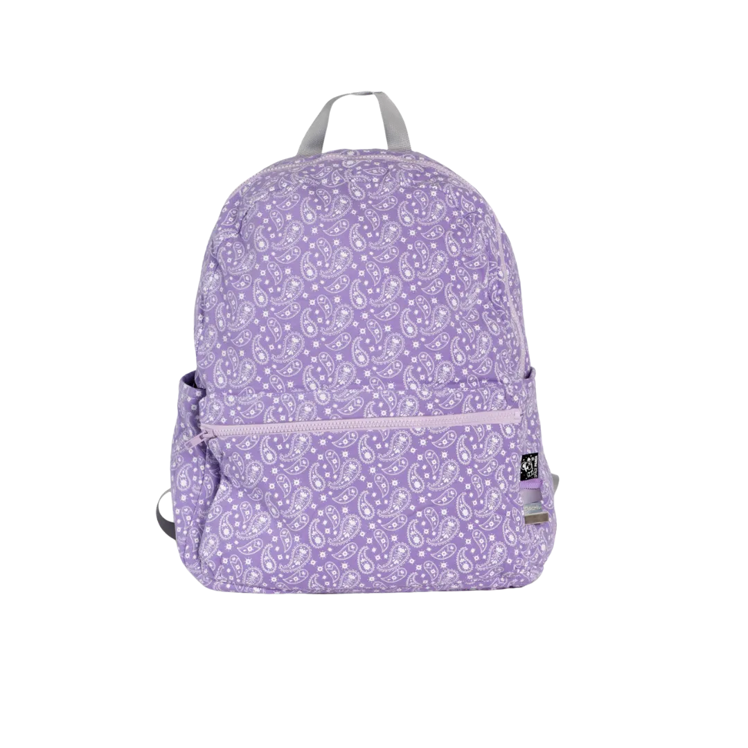 Lilac Paisley Big Backpack