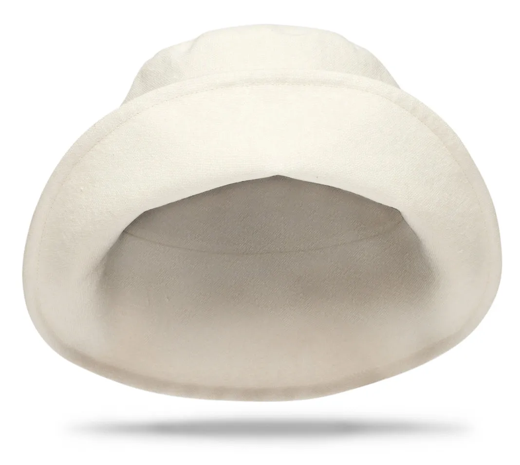 Linen Pearl Bucket Hat