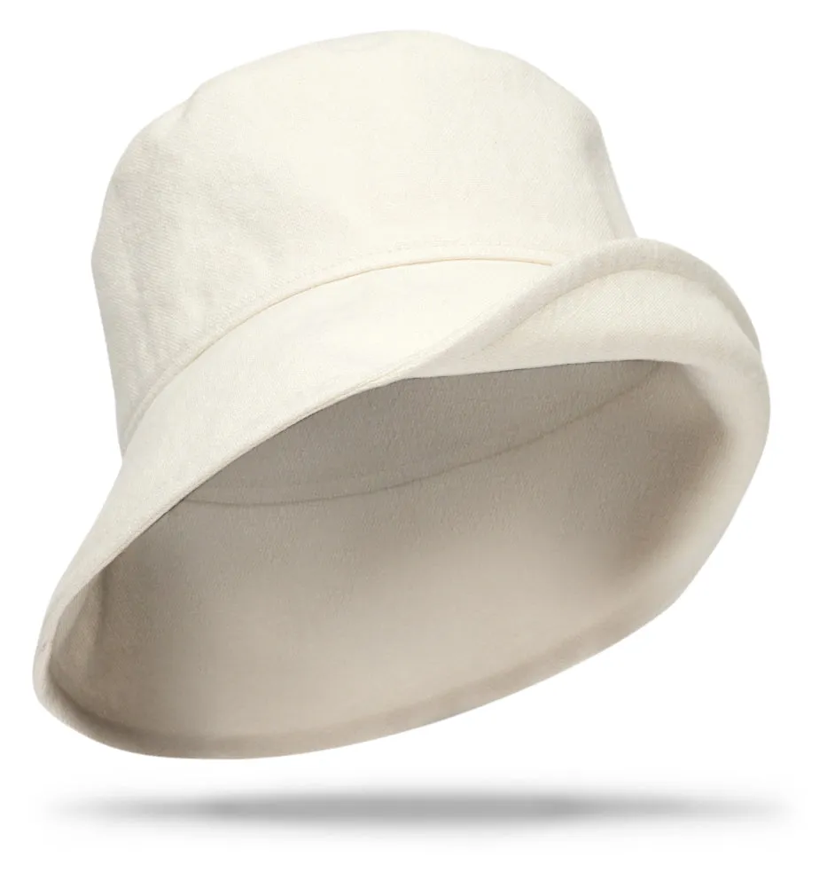 Linen Pearl Bucket Hat