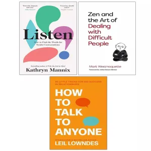 Listen, How to Talk to Anyone,Zen Art of Dealing with Difficult People 3 Books Set