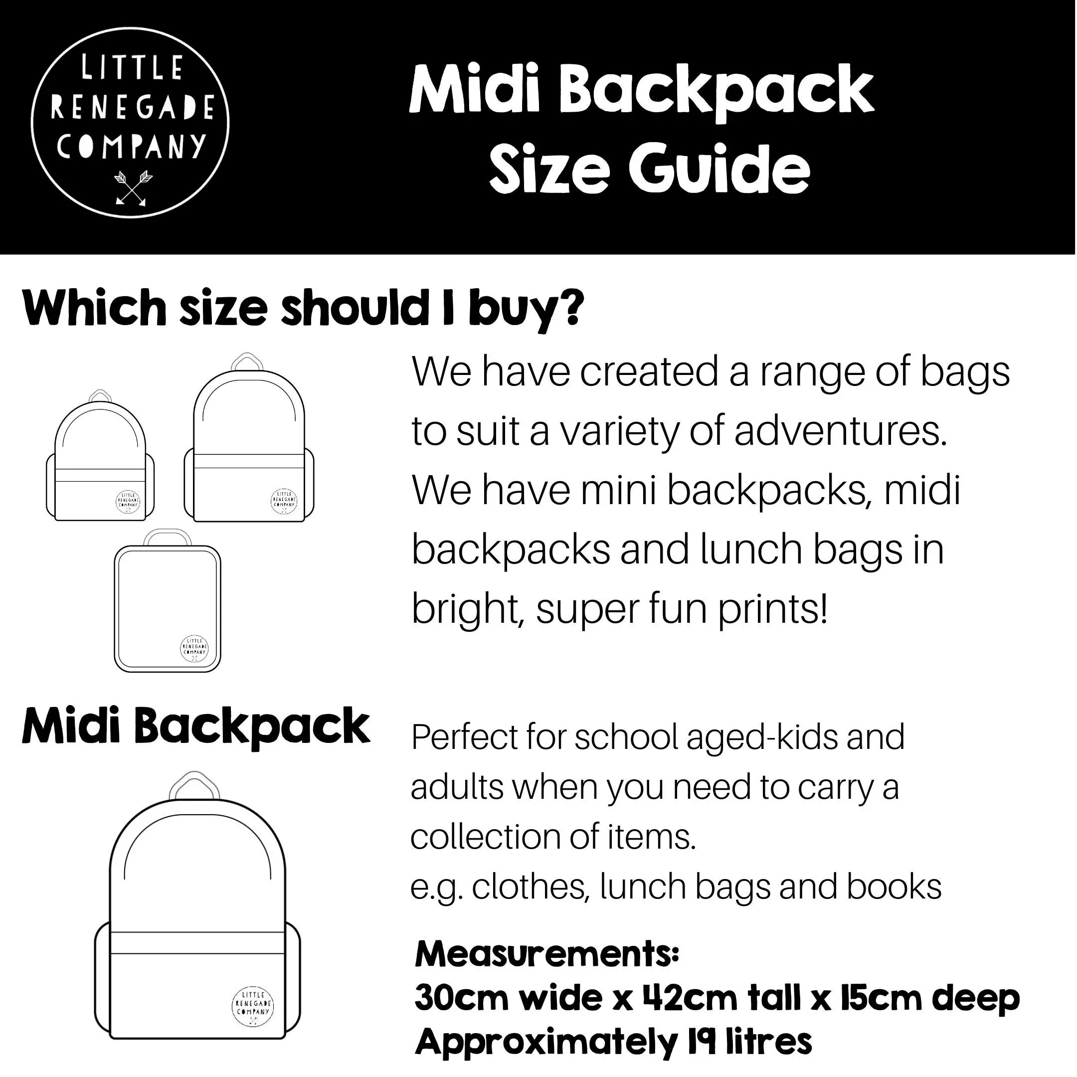 Little Renegade |  Gull Midi Backpack