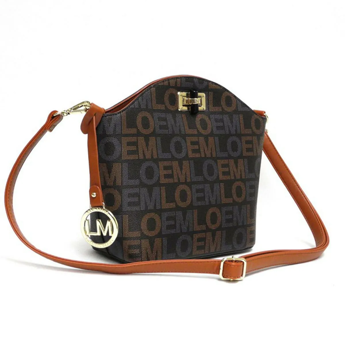 LOEM white crossbody shoulder messenger Bag handbag signature switch lock