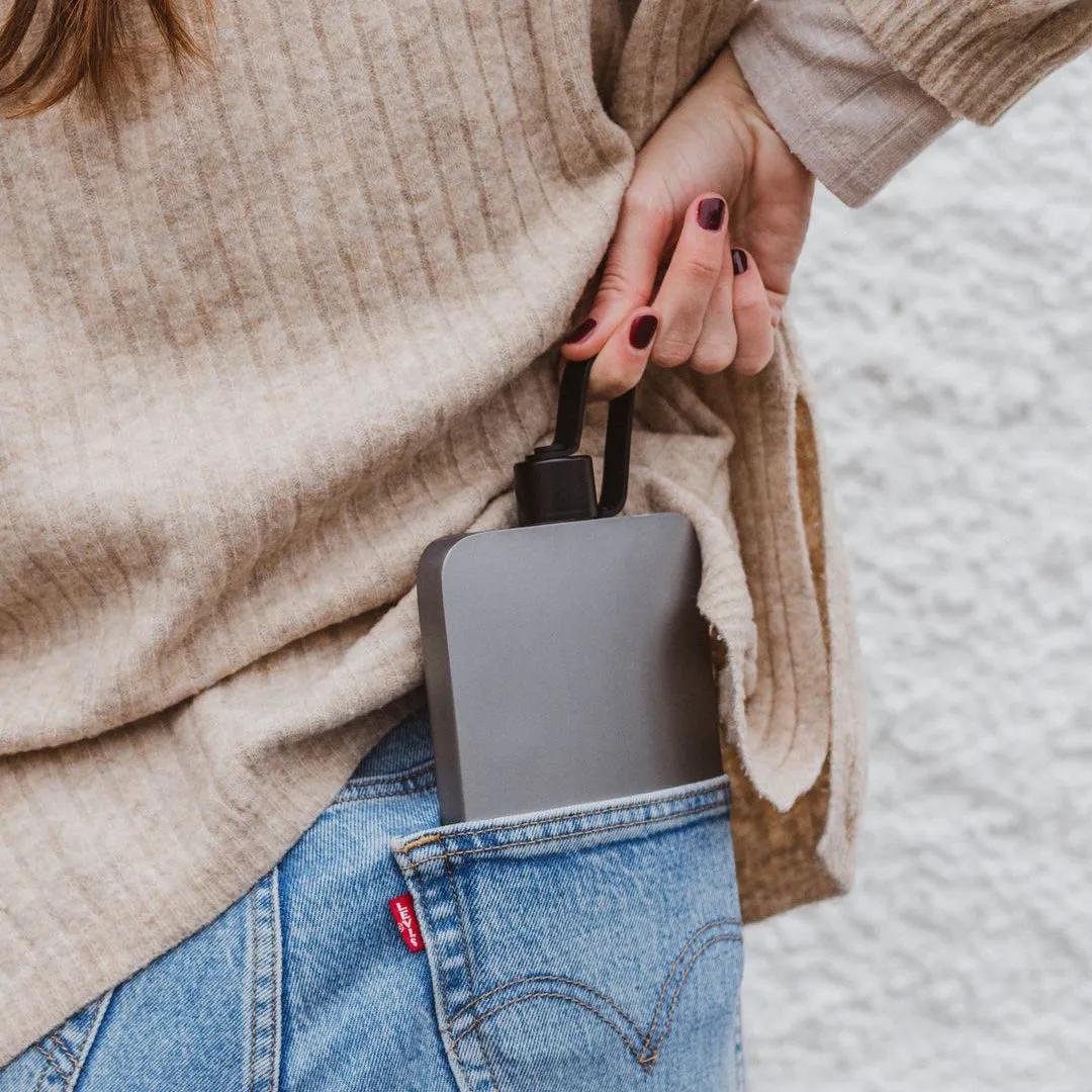 logic bottle - flat stainless steel bottle