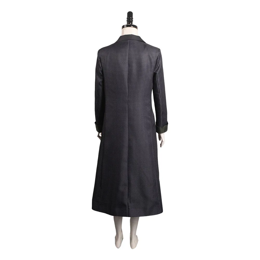 Loki Sylvie Houndstooth Coat Cosplay Costume Halloween Carnival Suit