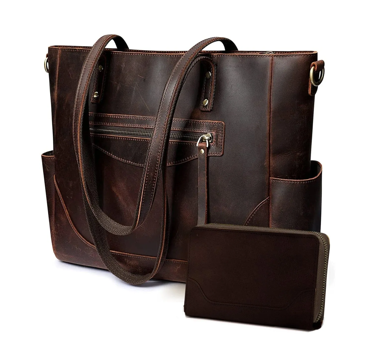 Loretta Leather Tote   FREE Matching Wallet