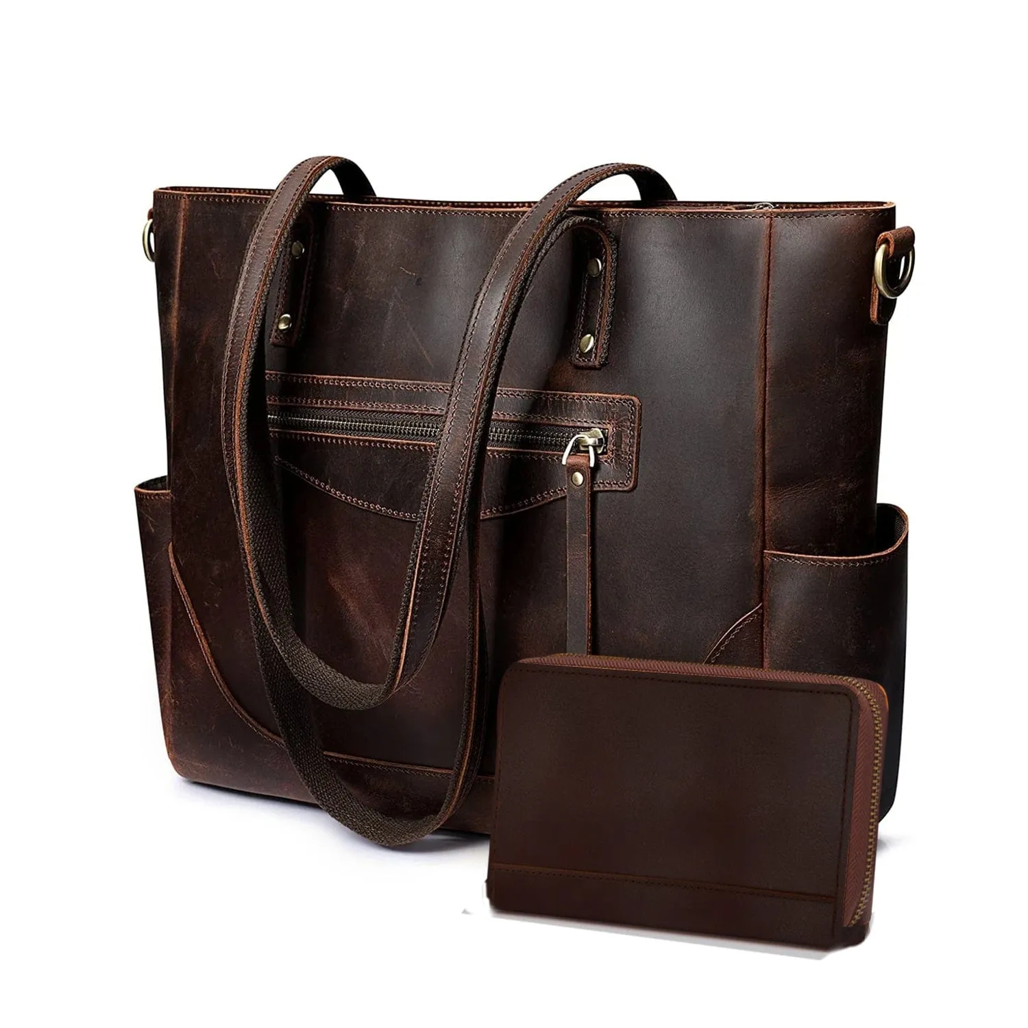 Loretta Leather Tote   FREE Matching Wallet