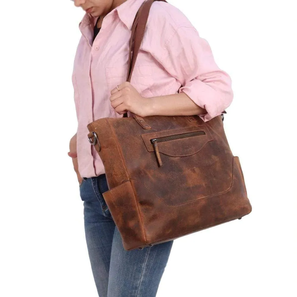 Loretta Leather Tote   FREE Matching Wallet