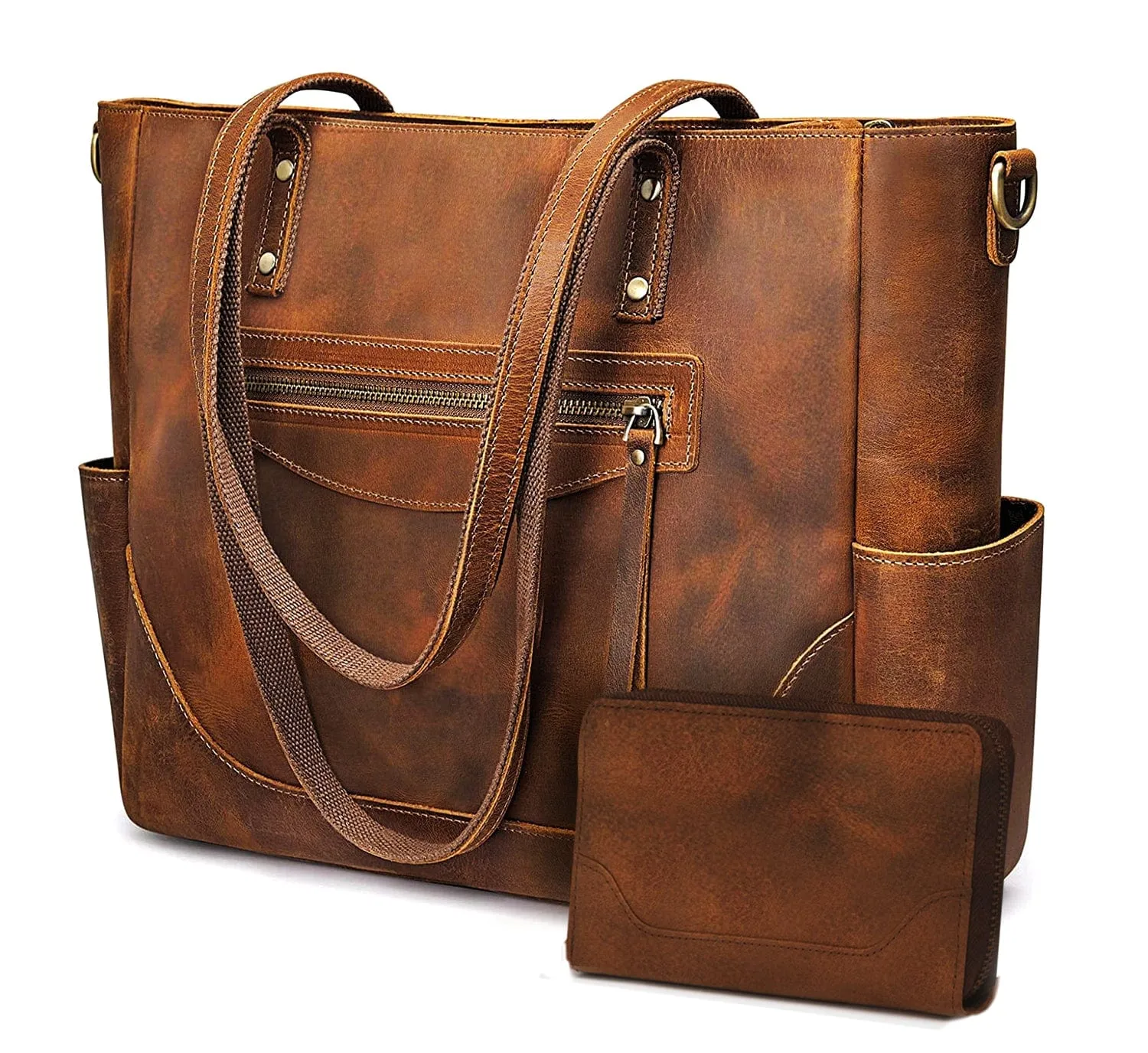 Loretta Leather Tote   FREE Matching Wallet