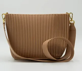 L'oro D'ora - Almeria Leather Pleated Crossbody Bag