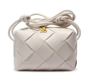 L'oro D'ora - Majorca Leather Weave Crossbody Bag
