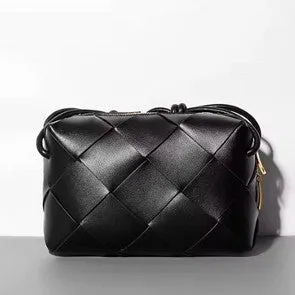 L'oro D'ora - Majorca Leather Weave Crossbody Bag