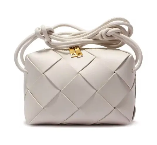 L'oro D'ora - Majorca Leather Weave Crossbody Bag