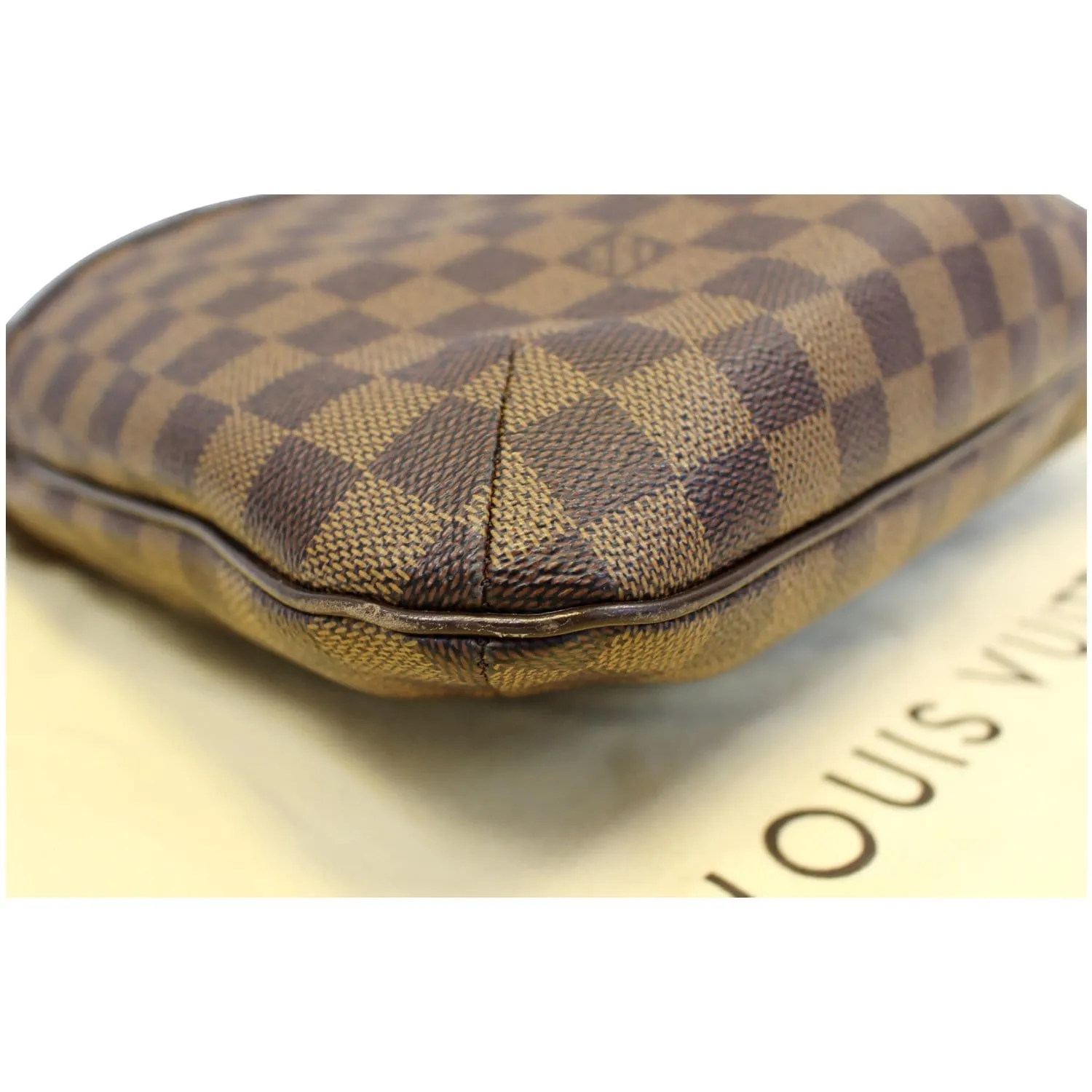LOUIS VUITTON Bloomsbury PM Damier Ebene Crossbody Bag Brown