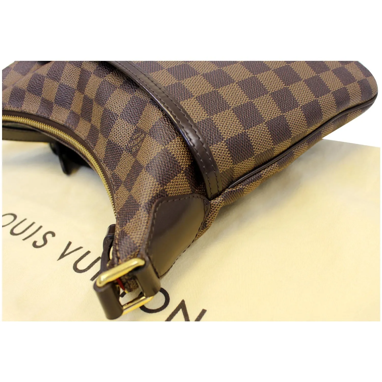 LOUIS VUITTON Bloomsbury PM Damier Ebene Crossbody Bag Brown
