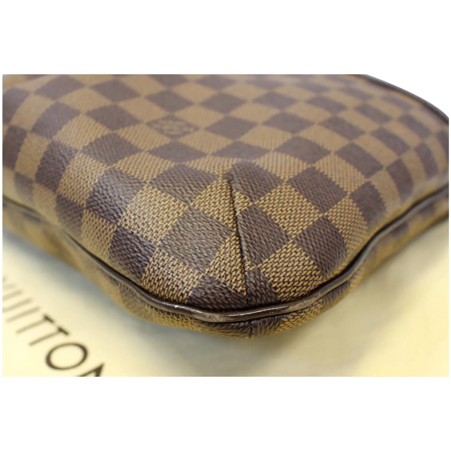 LOUIS VUITTON Bloomsbury PM Damier Ebene Crossbody Bag Brown