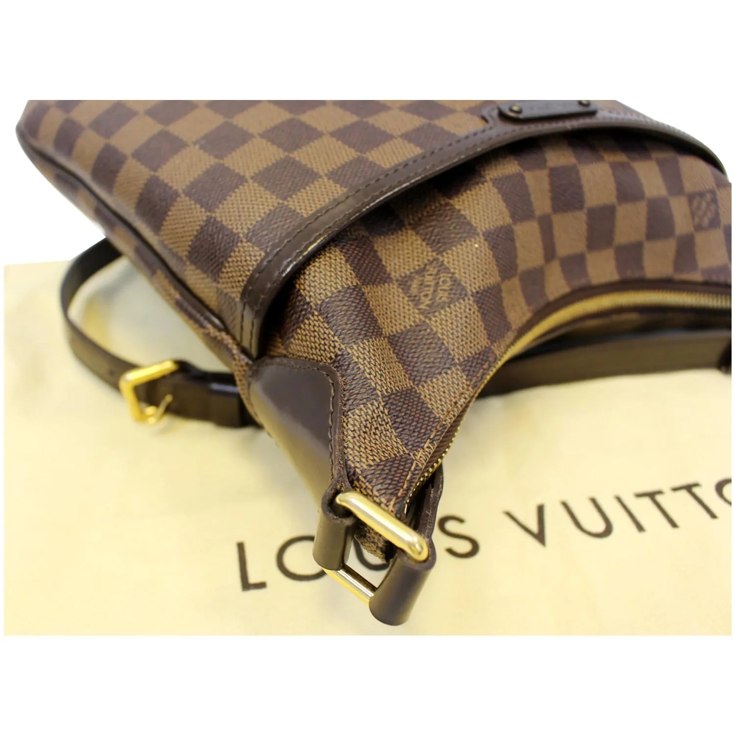 LOUIS VUITTON Bloomsbury PM Damier Ebene Crossbody Bag Brown