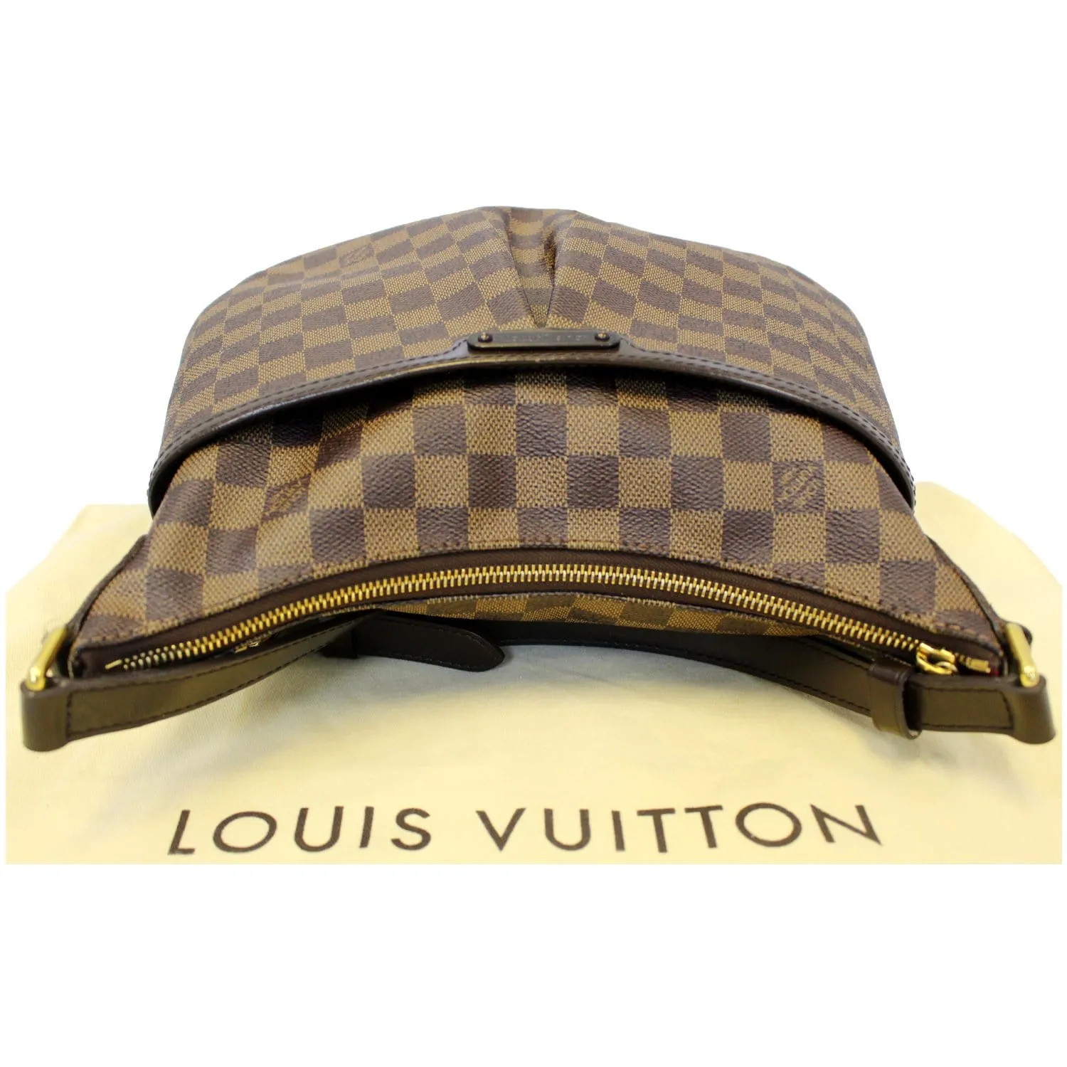 LOUIS VUITTON Bloomsbury PM Damier Ebene Crossbody Bag Brown