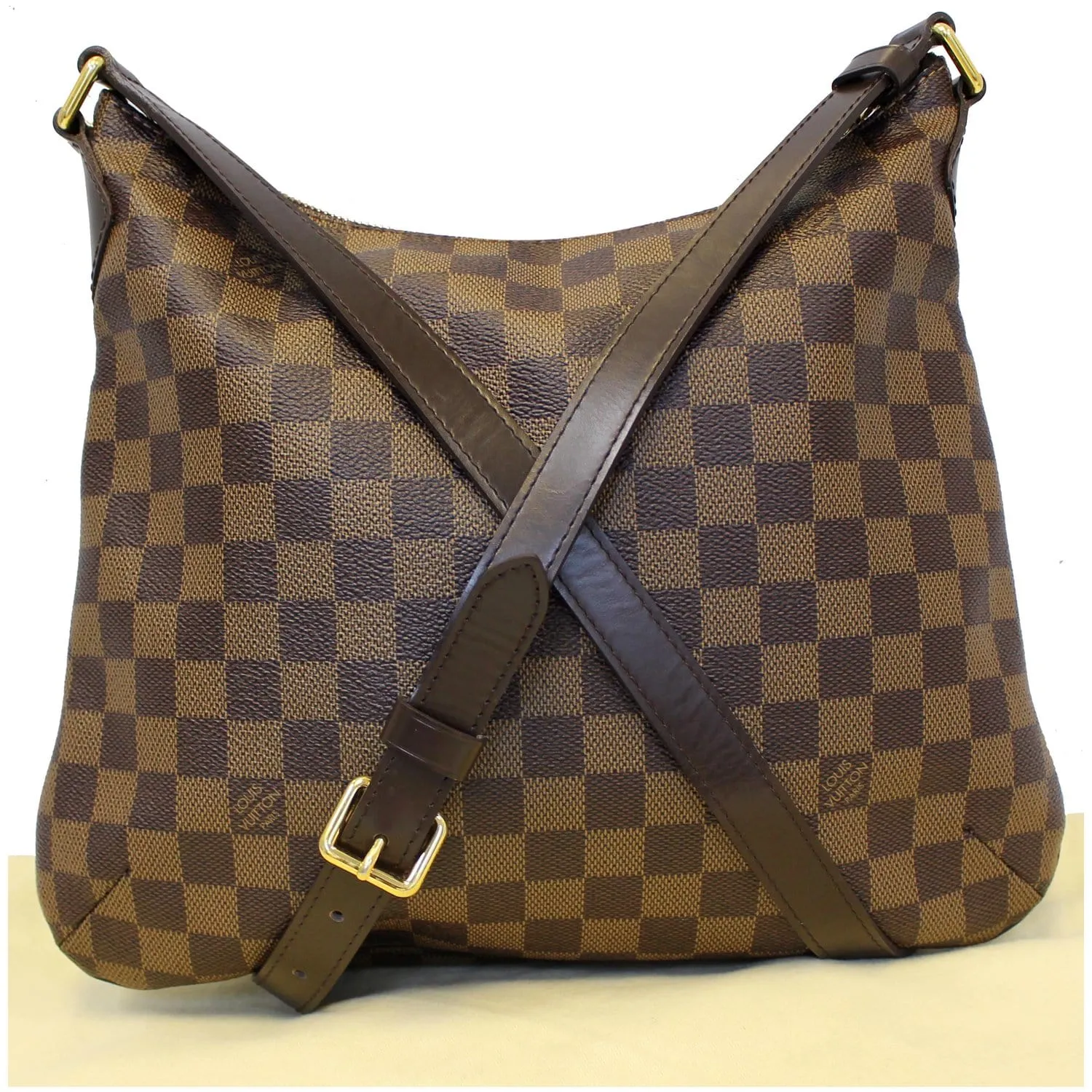 LOUIS VUITTON Bloomsbury PM Damier Ebene Crossbody Bag Brown