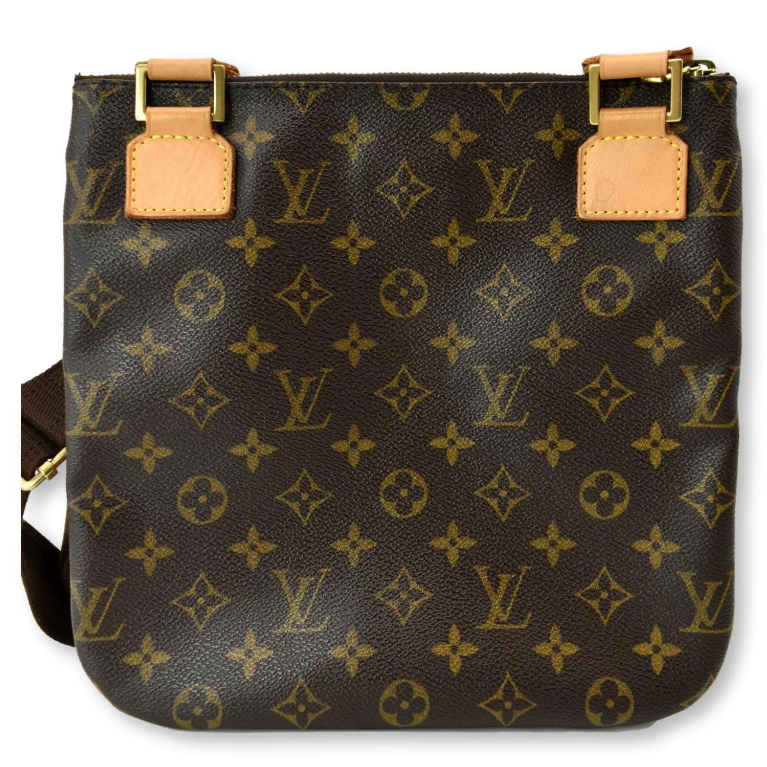 LOUIS VUITTON Bosphore Pochette Monogram Canvas Shoulder Bag Brown
