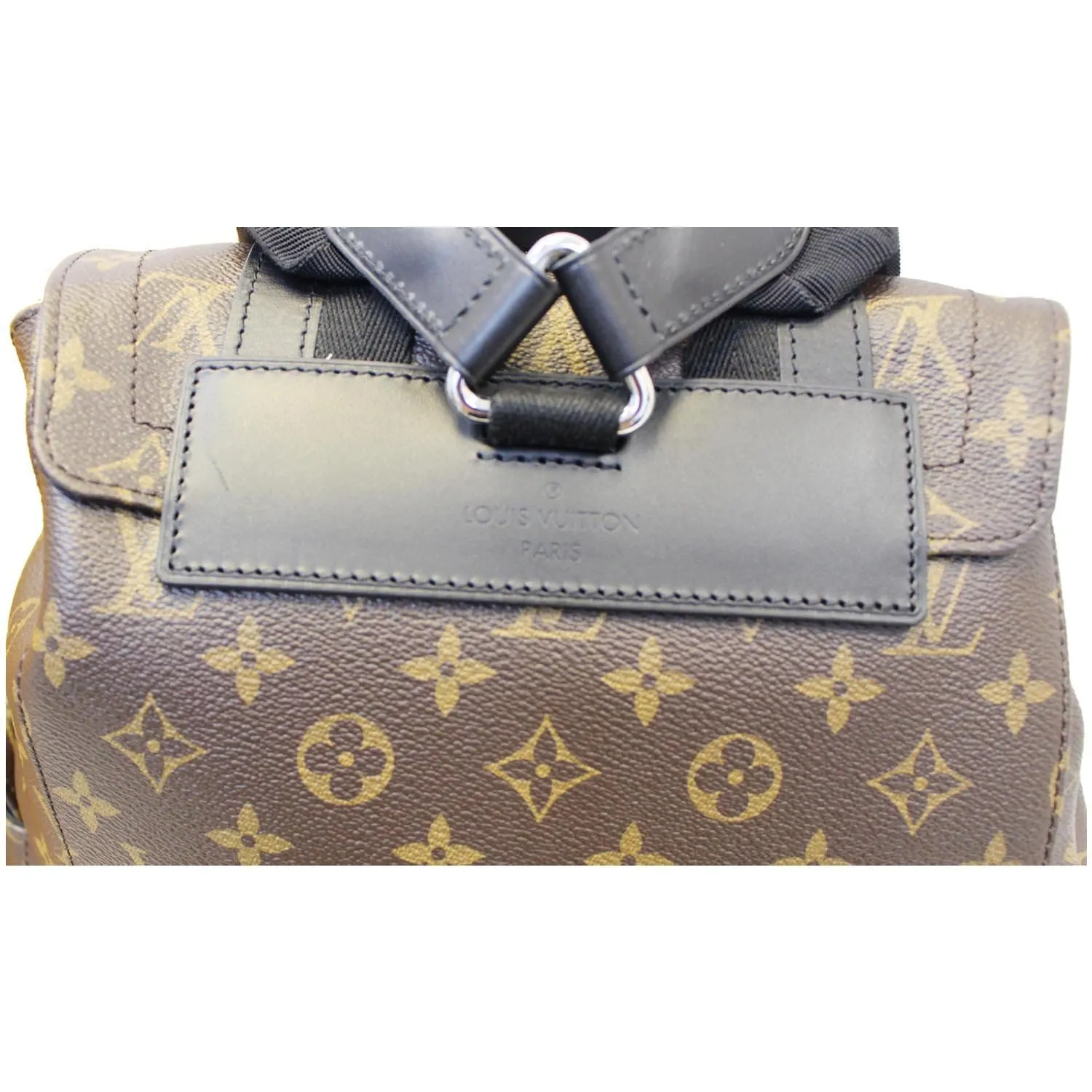 LOUIS VUITTON Christopher PM Monogram Macassar Canvas Backpack Bag Brown