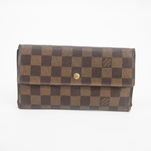 Louis Vuitton Damier Ebene Canvas International Long Wallet #2167