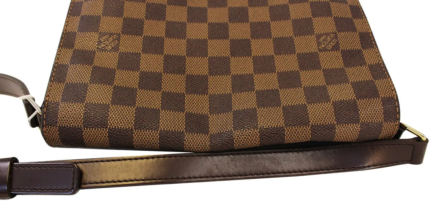 LOUIS VUITTON Damier Ebene Musette Salsa GM Crossbody Bag