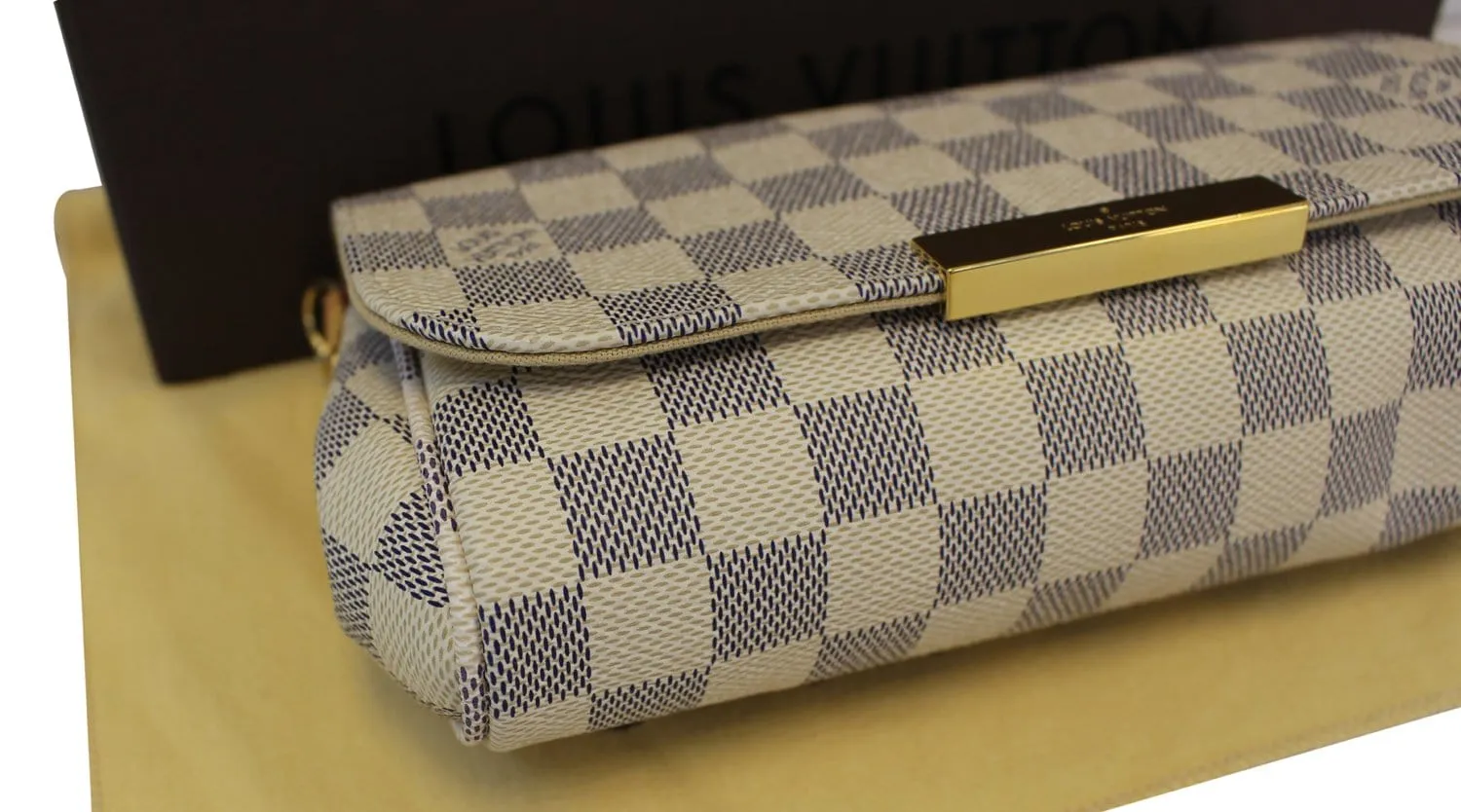 LOUIS VUITTON Favorite PM Damier Azur Bag