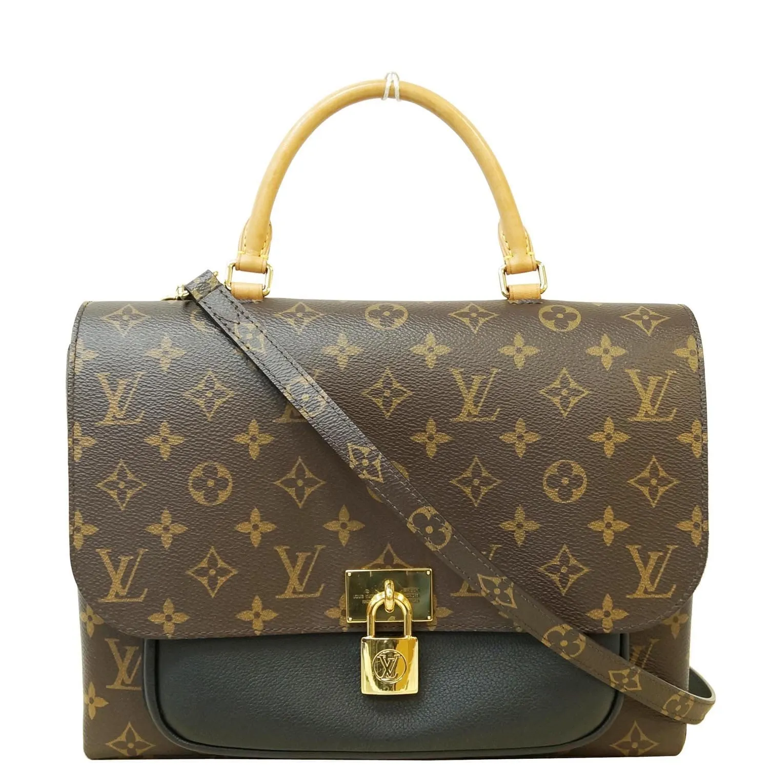 LOUIS VUITTON Marignan Monogram Canvas Messenger Shoulder Bag Brown