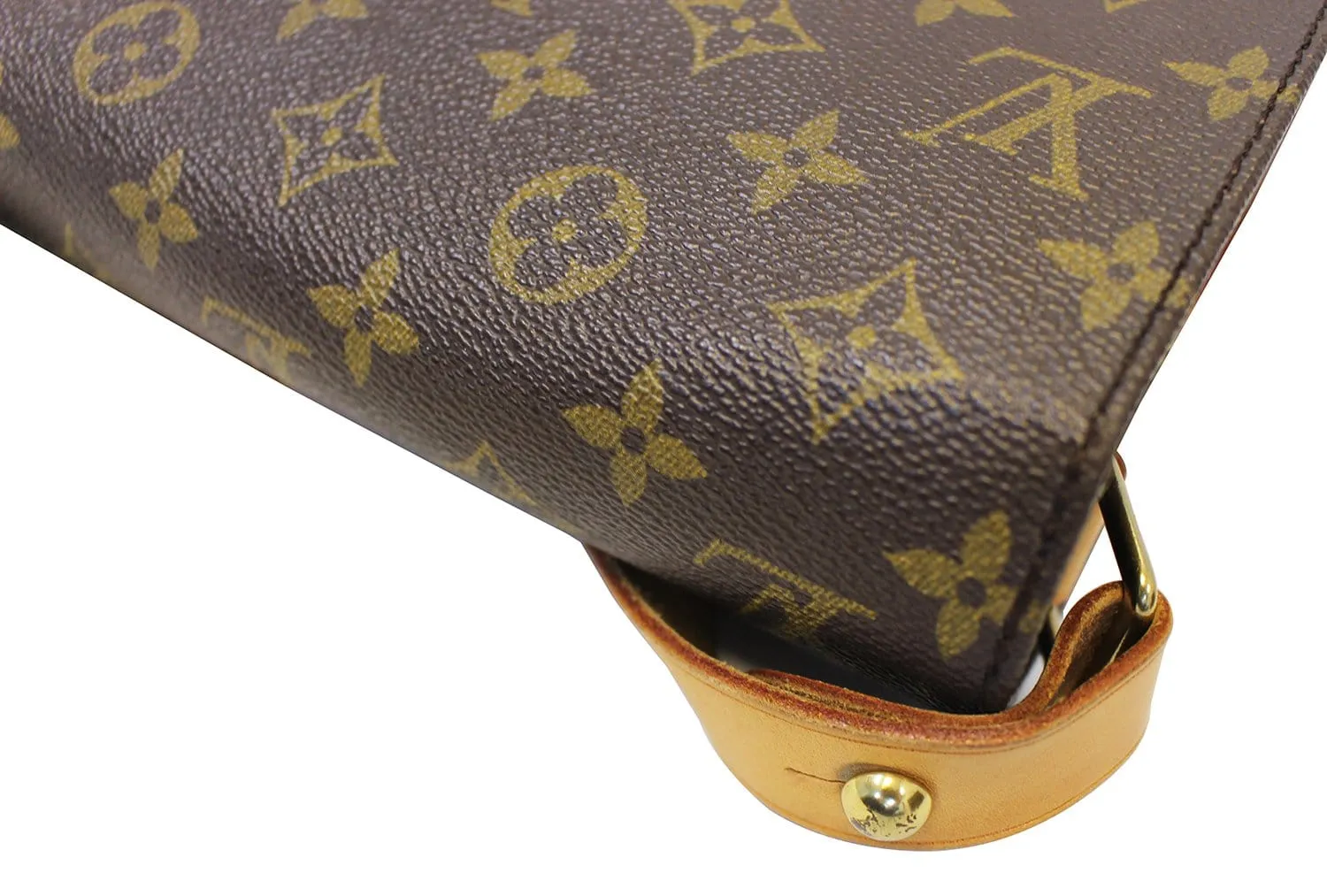 LOUIS VUITTON Monogram Brown Cartouchiere MM Messenger Bag