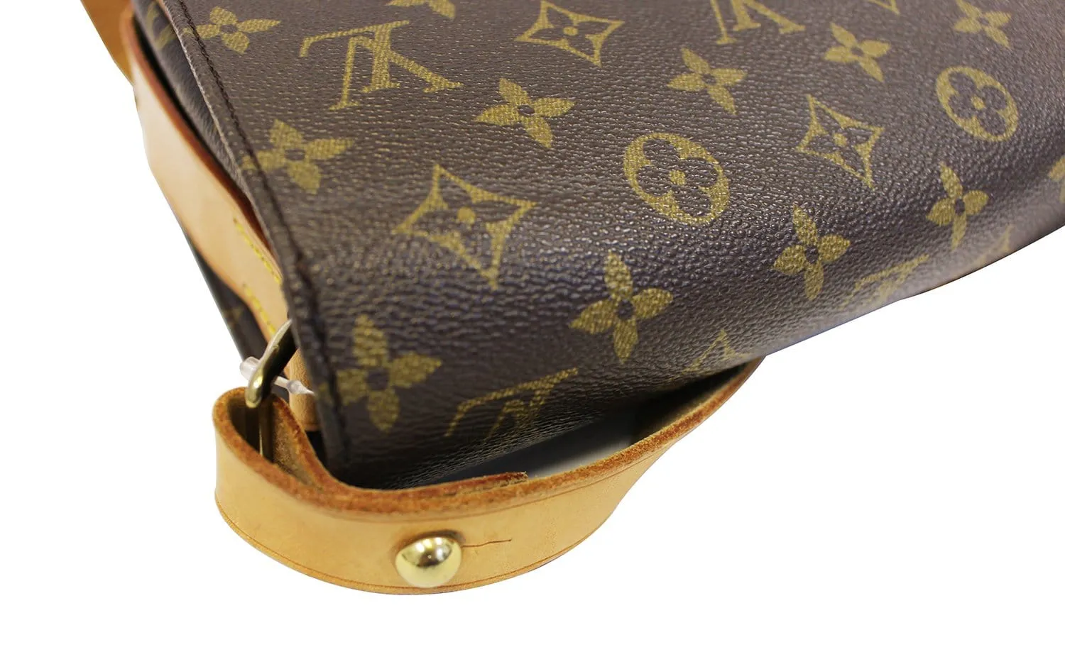 LOUIS VUITTON Monogram Brown Cartouchiere MM Messenger Bag