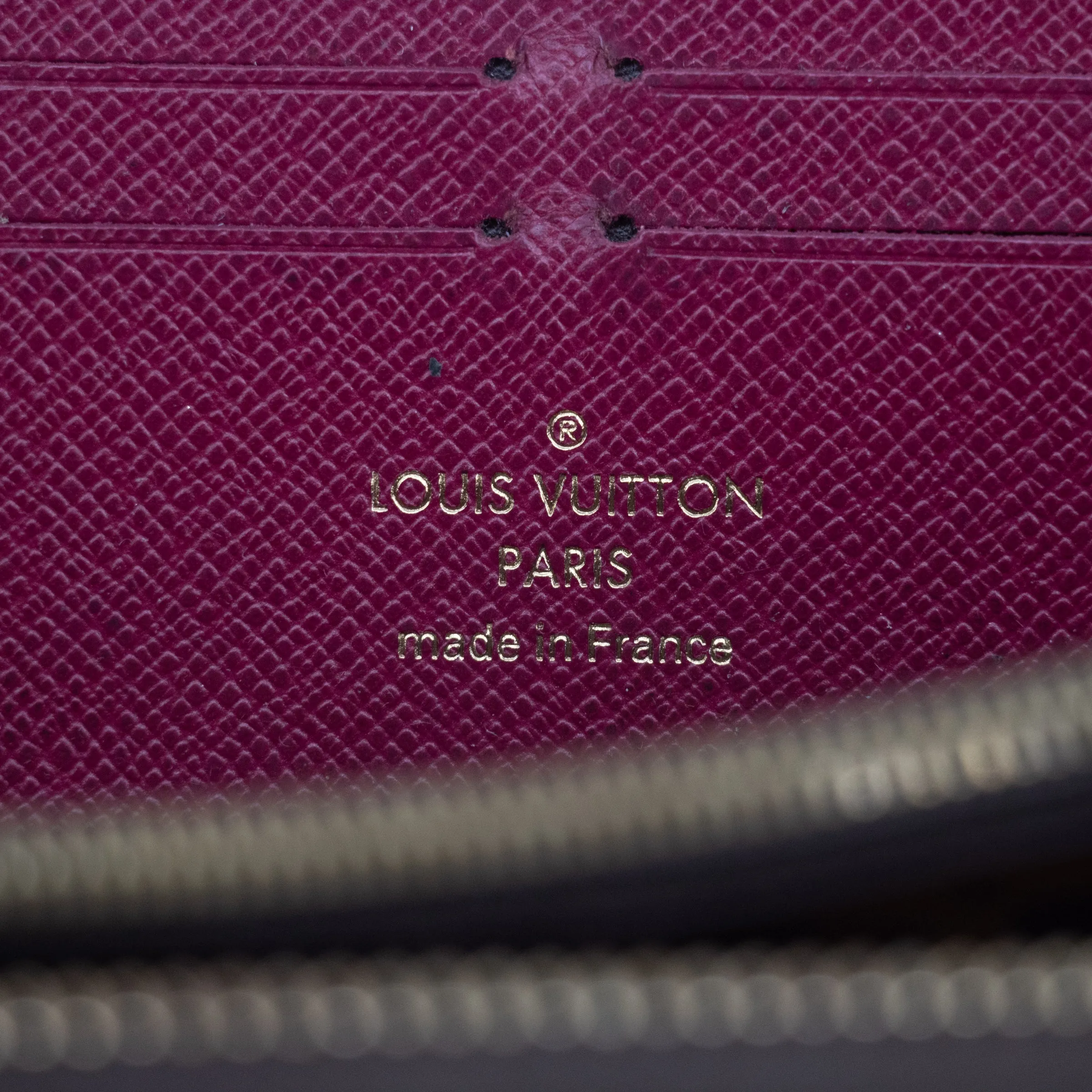 Louis Vuitton Monogram Canvas Clemence Wallet w/ Fuchsia Interior  #2184