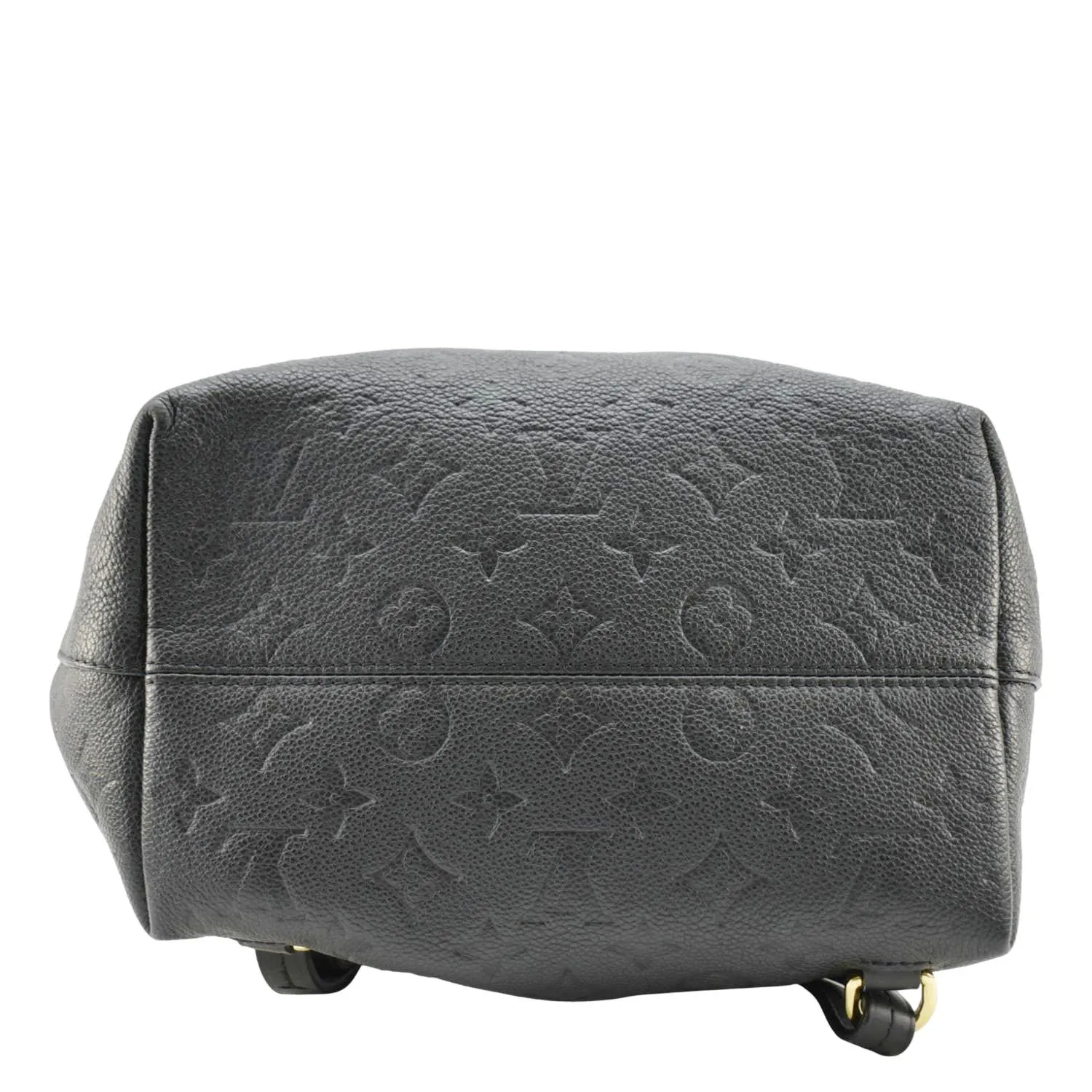 LOUIS VUITTON Montsouris Monogram Empreinte Leather Backpack Bag Black