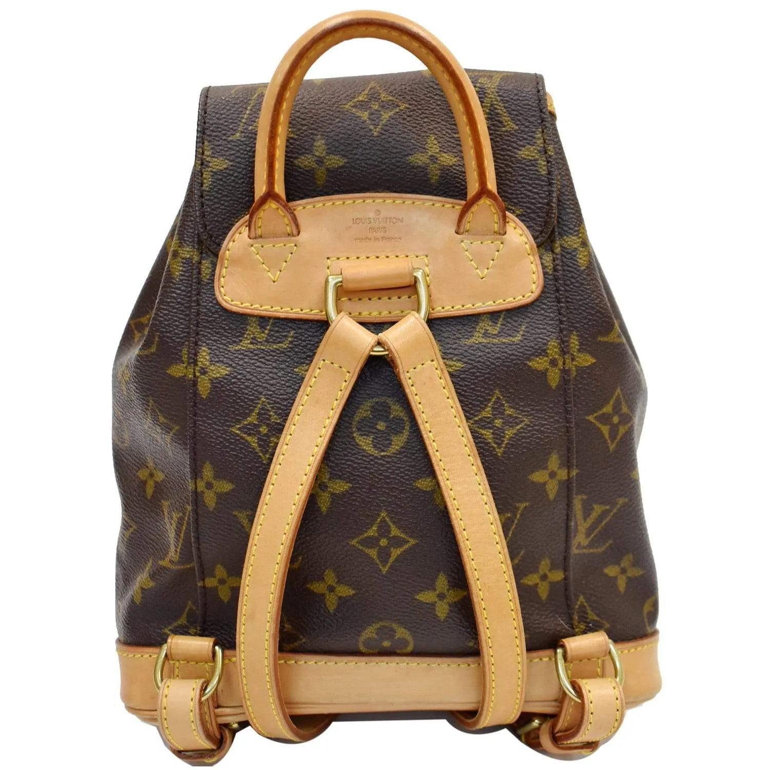 LOUIS VUITTON Montsouris PM Monogram Canvas Backpack Brown