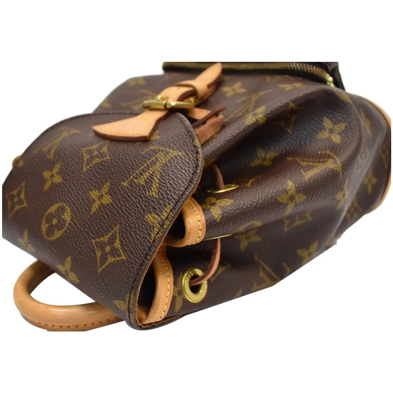LOUIS VUITTON Montsouris PM Monogram Canvas Backpack Brown