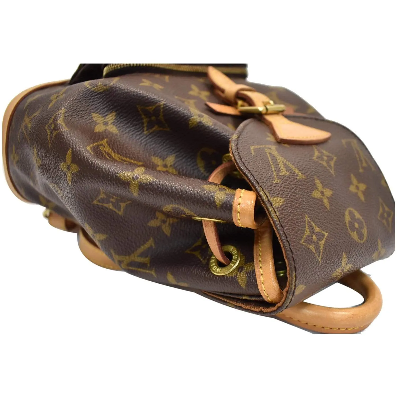 LOUIS VUITTON Montsouris PM Monogram Canvas Backpack Brown