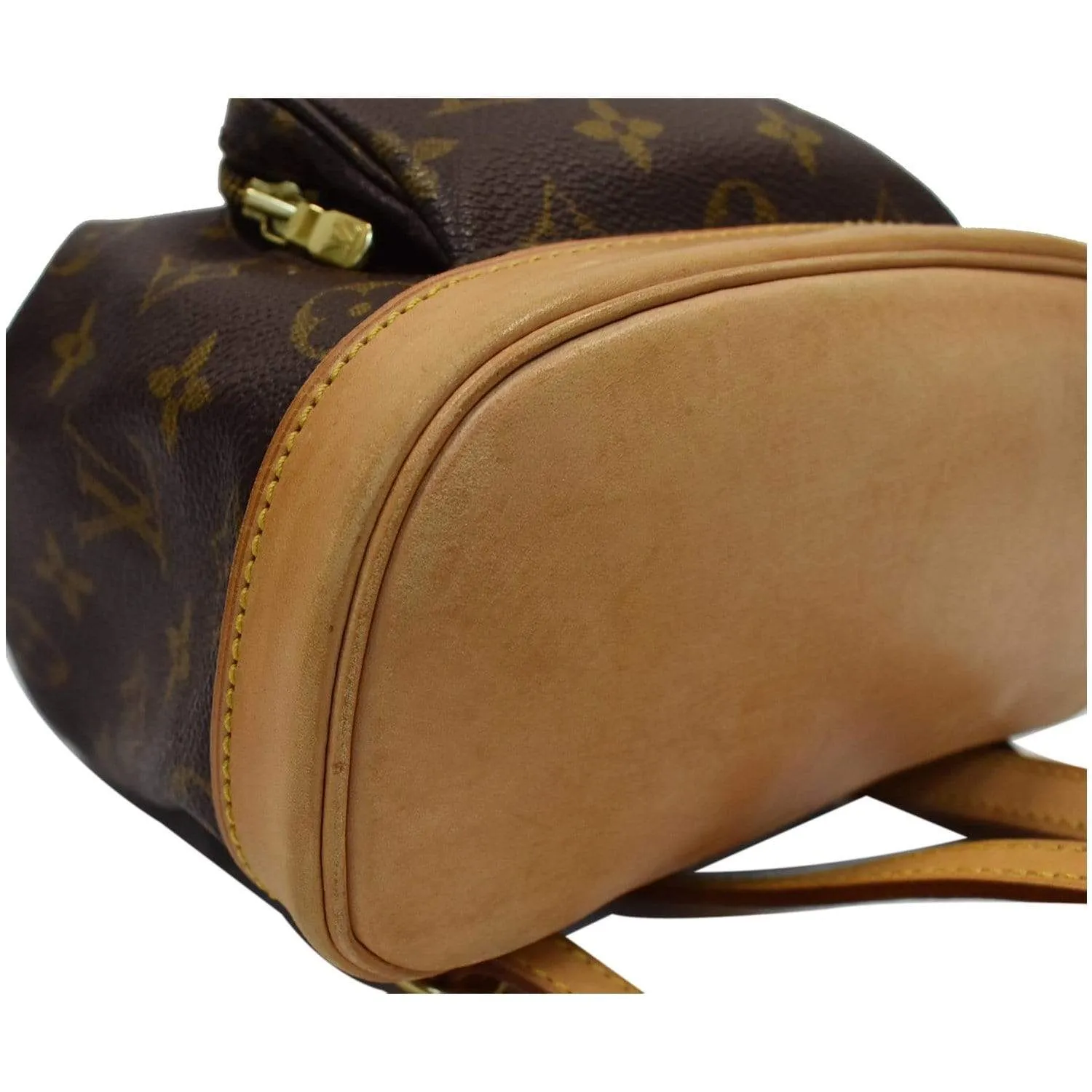 LOUIS VUITTON Montsouris PM Monogram Canvas Backpack Brown