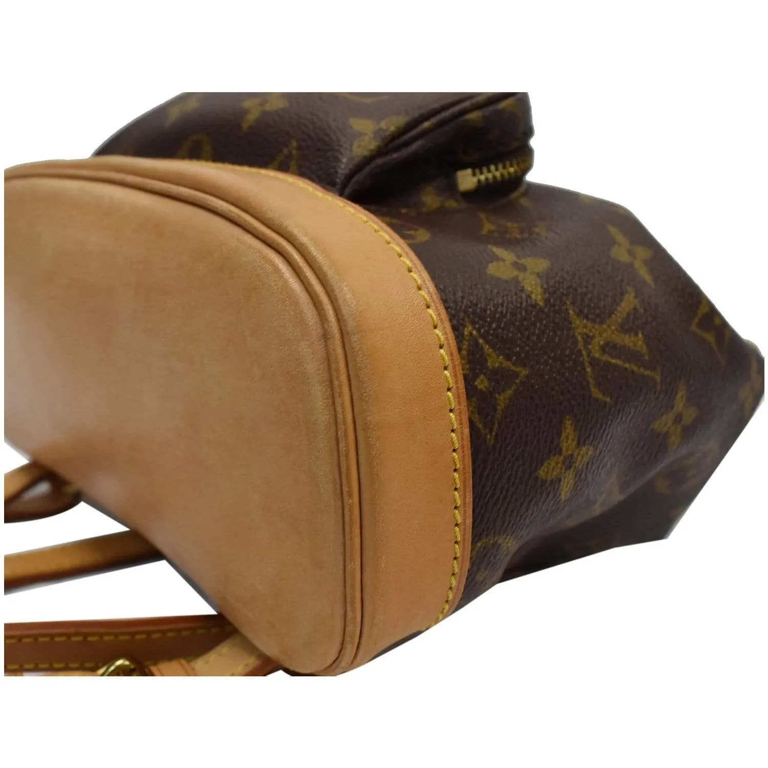 LOUIS VUITTON Montsouris PM Monogram Canvas Backpack Brown