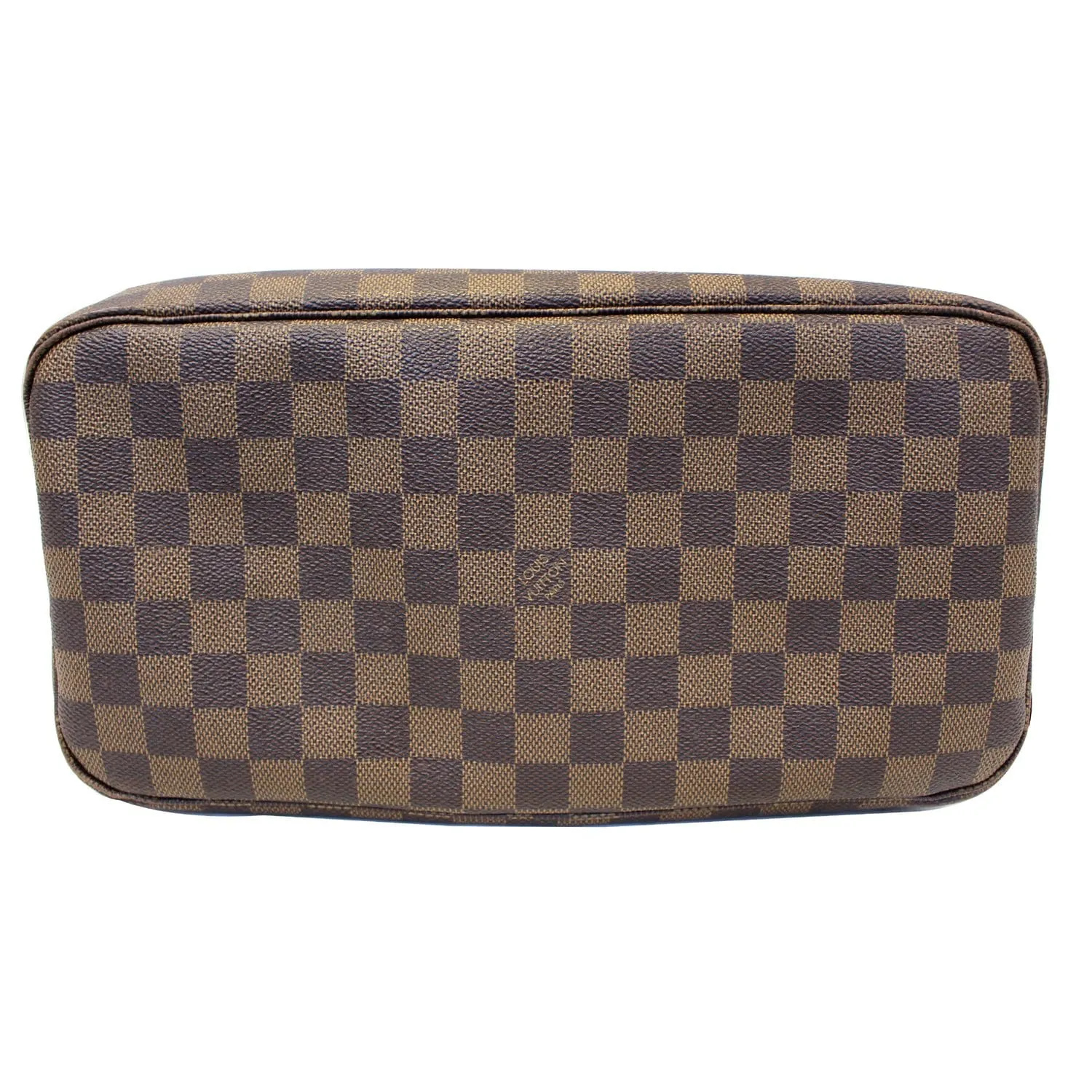 LOUIS VUITTON Neverfull MM Damier Ebene Tote Shoulder Bag Brown