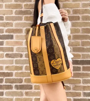 Louis Vuitton Reverse Monogram Stripe Randonnee Messenger Shoulder Bag M45968