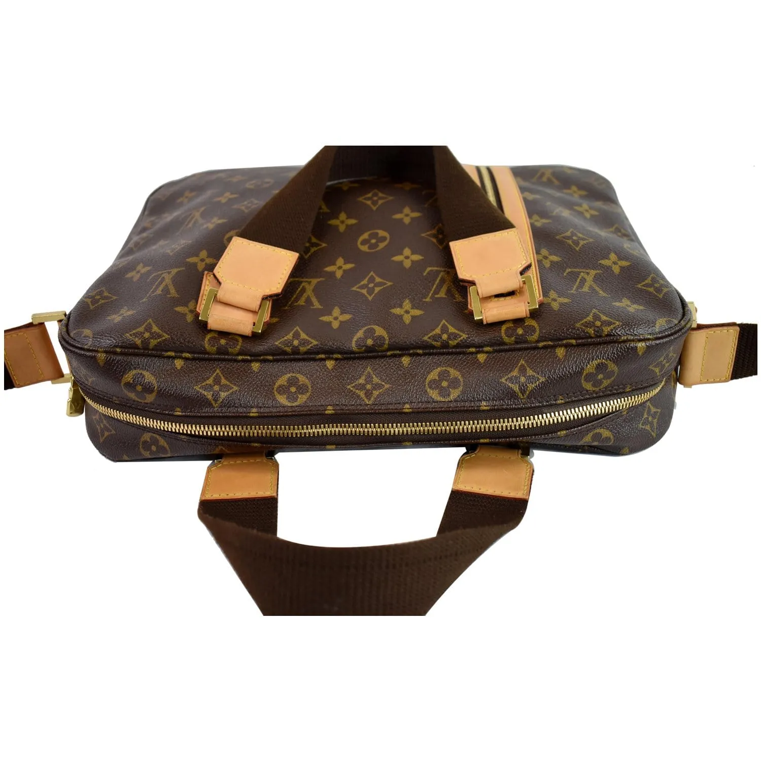 LOUIS VUITTON Sac Bosphore Monogram Canvas Messenger Bag Brown