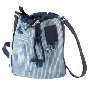 Louis Vuitton Sac Marin Bucket Bag Watercolor Summer Collection Denim M57830