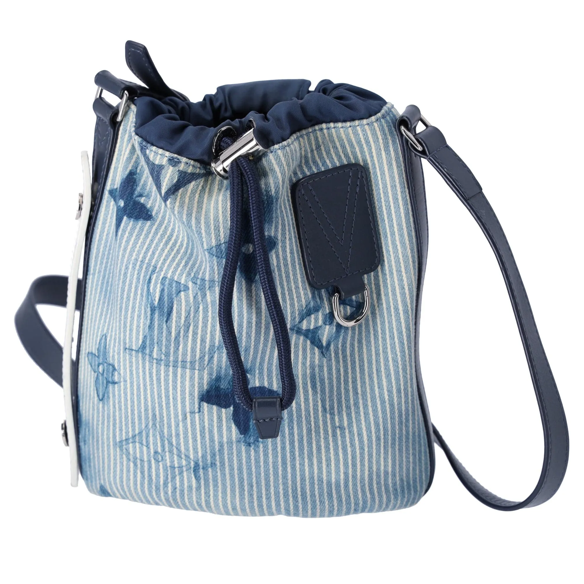 Louis Vuitton Sac Marin Bucket Bag Watercolor Summer Collection Denim M57830
