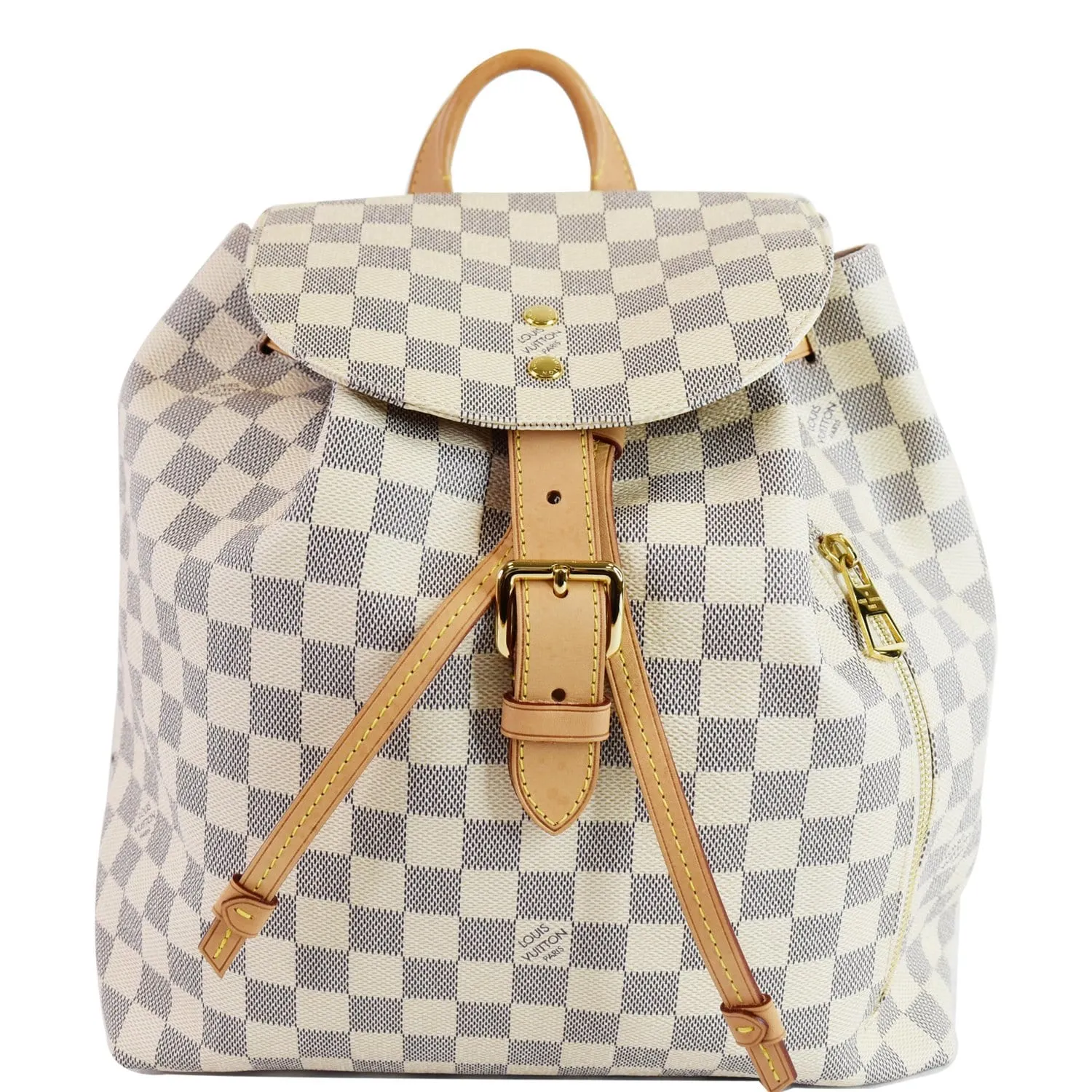 LOUIS VUITTON Sperone Damier Azur Backpack Bag White
