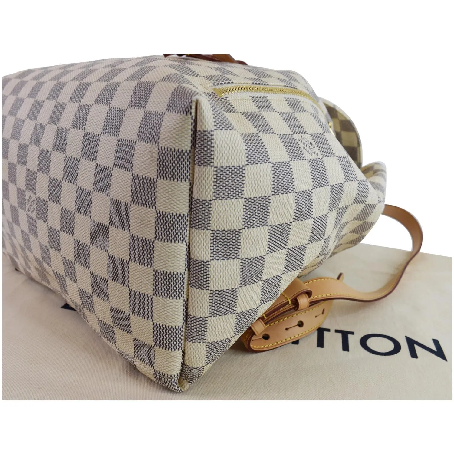 LOUIS VUITTON Sperone Damier Azur Backpack Bag White