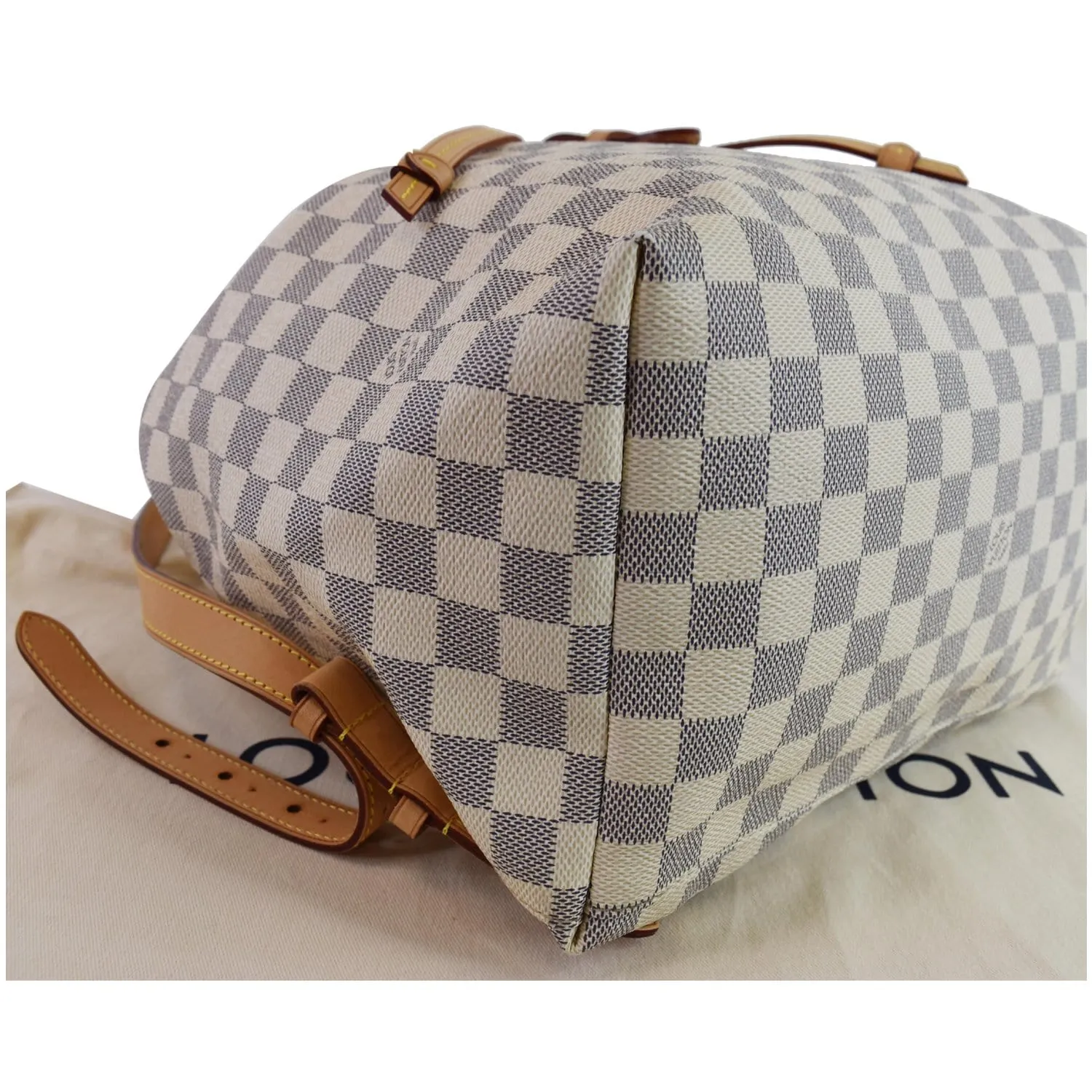LOUIS VUITTON Sperone Damier Azur Backpack Bag White