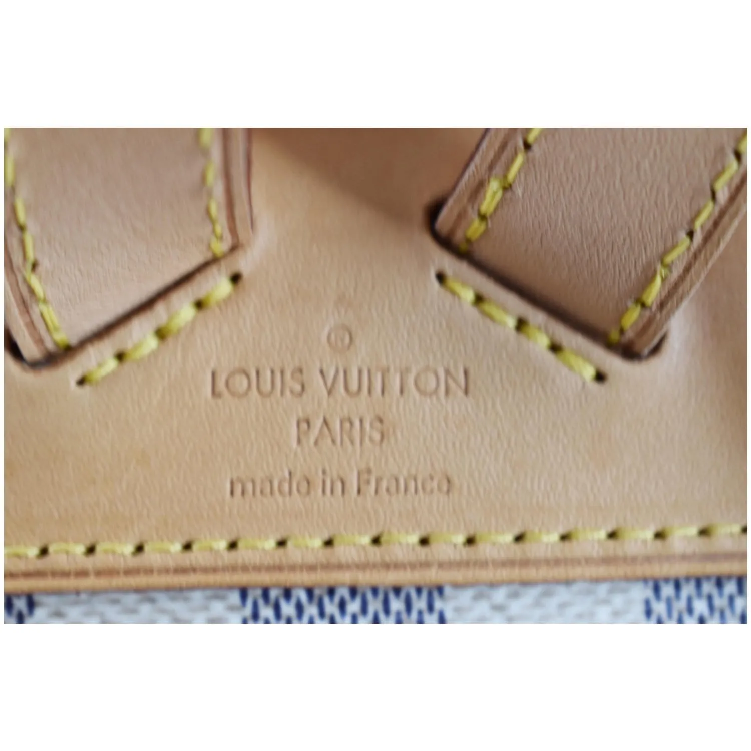 LOUIS VUITTON Sperone Damier Azur Backpack Bag White