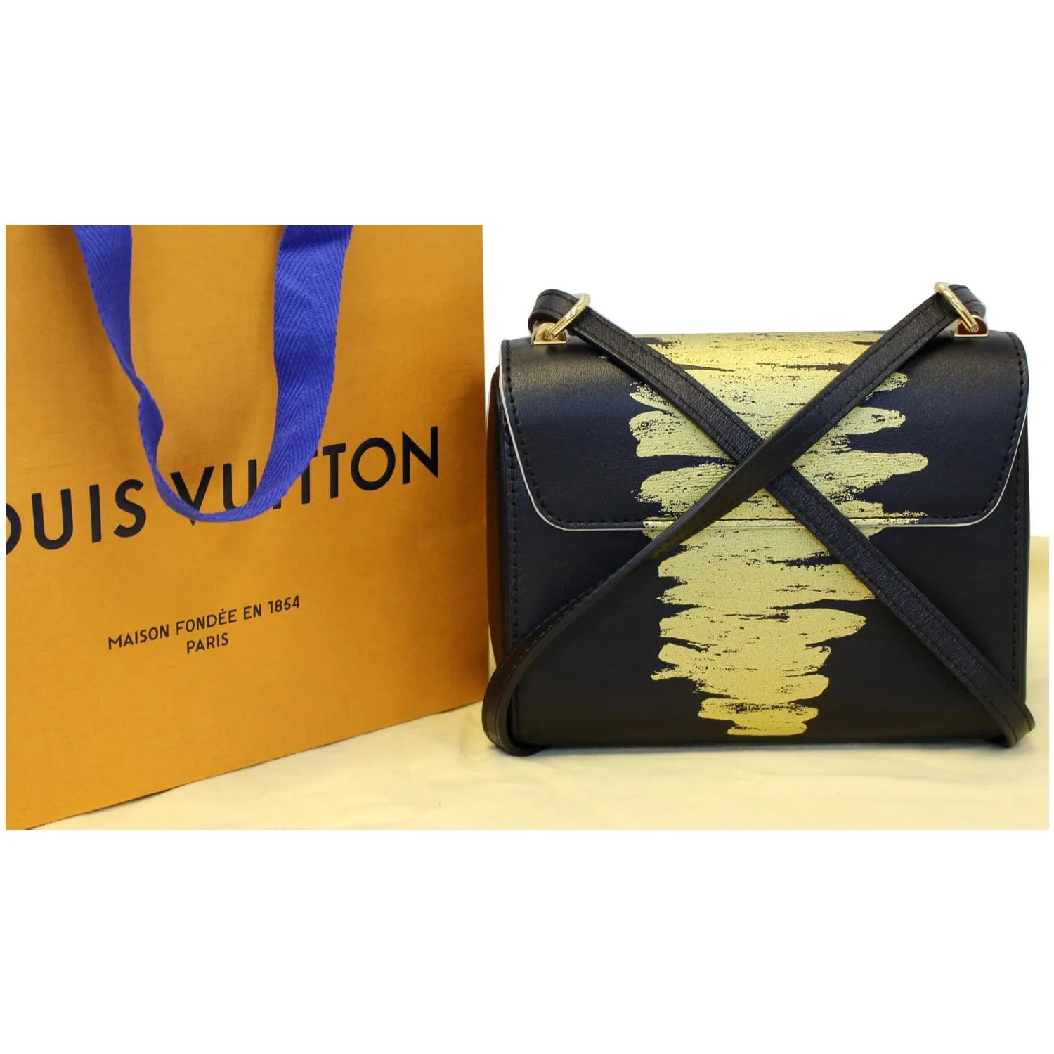 LOUIS VUITTON Twist PM Calfskin Leather Crossbody Bag Light Gold - 20% OFF
