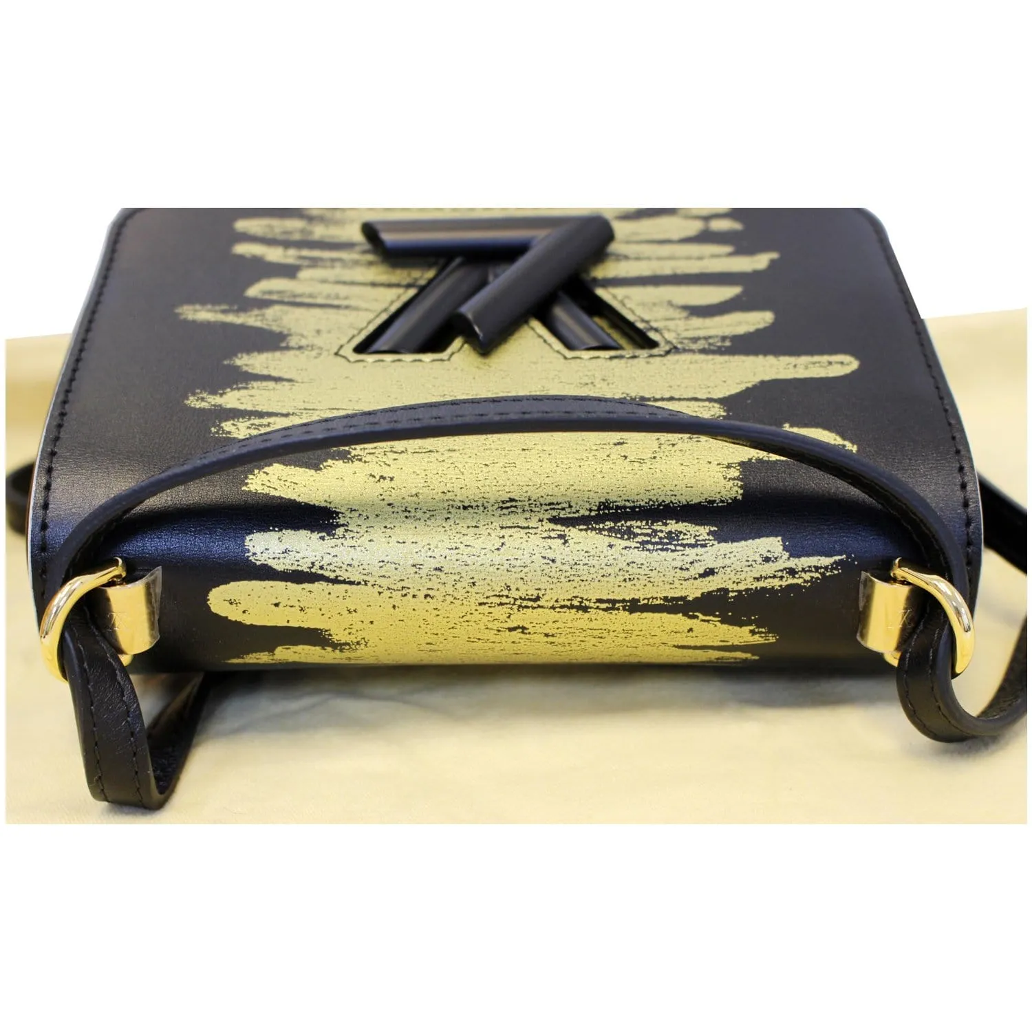 LOUIS VUITTON Twist PM Calfskin Leather Crossbody Bag Light Gold - 20% OFF