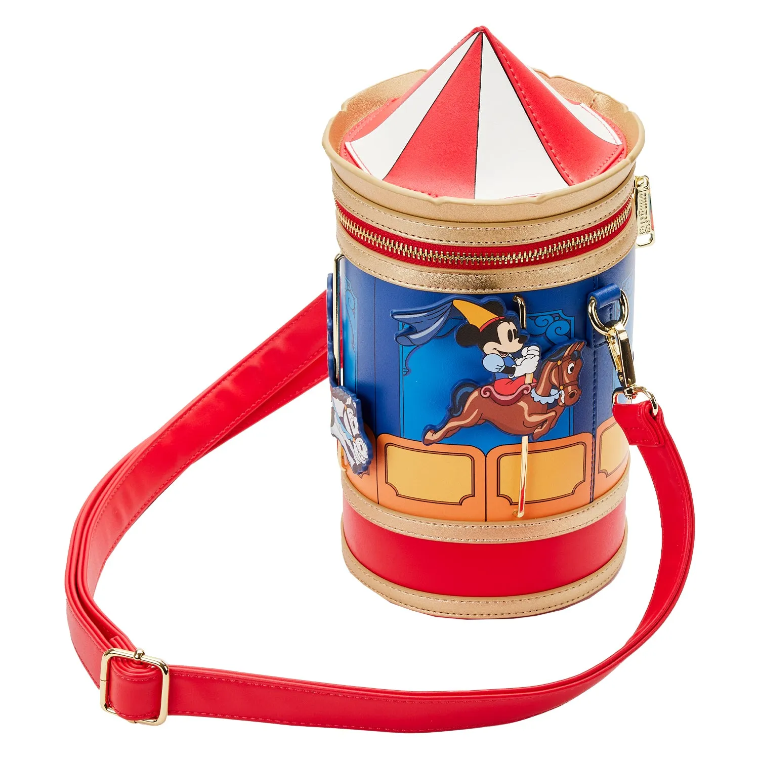 Loungefly Disney Brave Little Tailor Mickey Minnie Carousel Crossbody